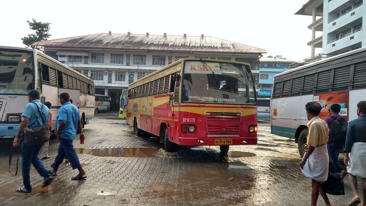 KSRTC bus depot in Kerala